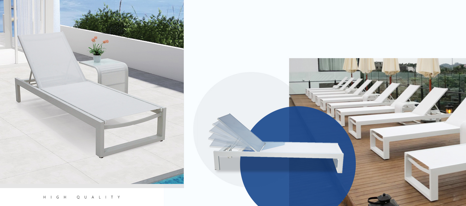 Aluminum Luxury Outdoor Sofa